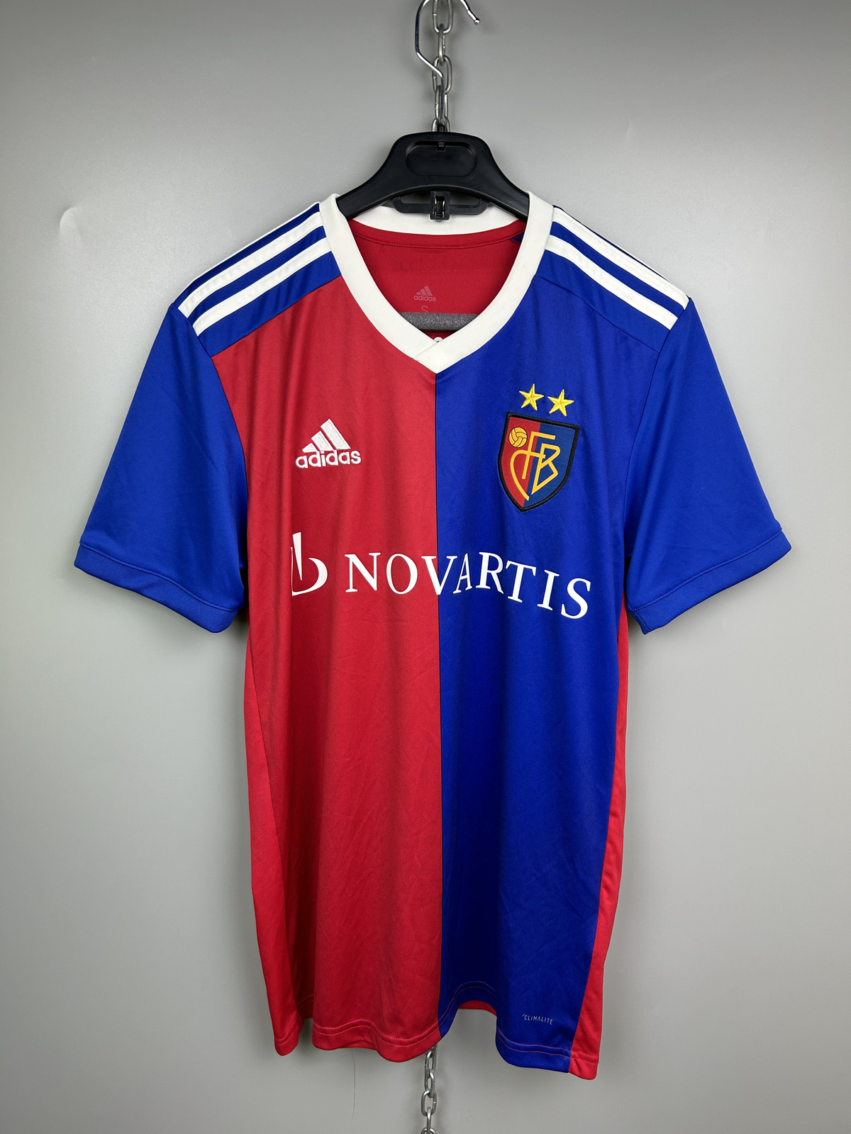 1893 BASEL 2018 2019 HOME FOOTBALL SHIRT SOCCER JERSEY #16 ADIDAS