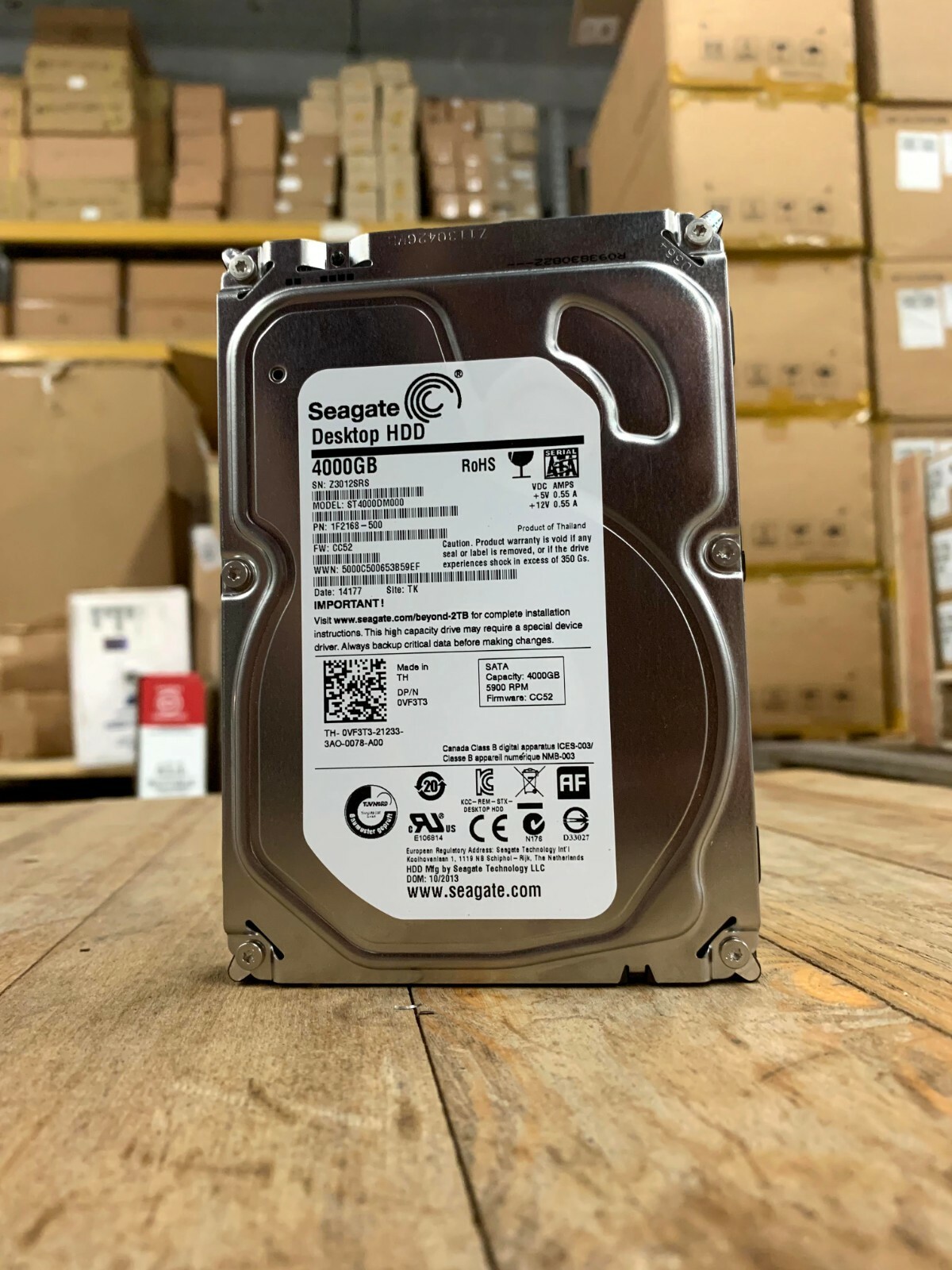 Seagate 4TB (4000GB) SATA Desktop HDD 5900 RPM Harddisk 3.5