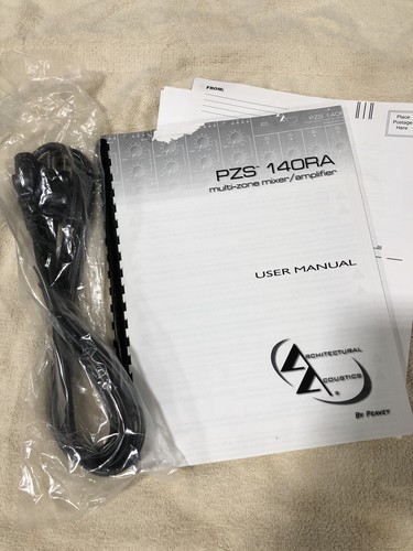 Peavey Architectural Acoustics PZS 140RA Multi-Zone Power Mixer/Amplifier