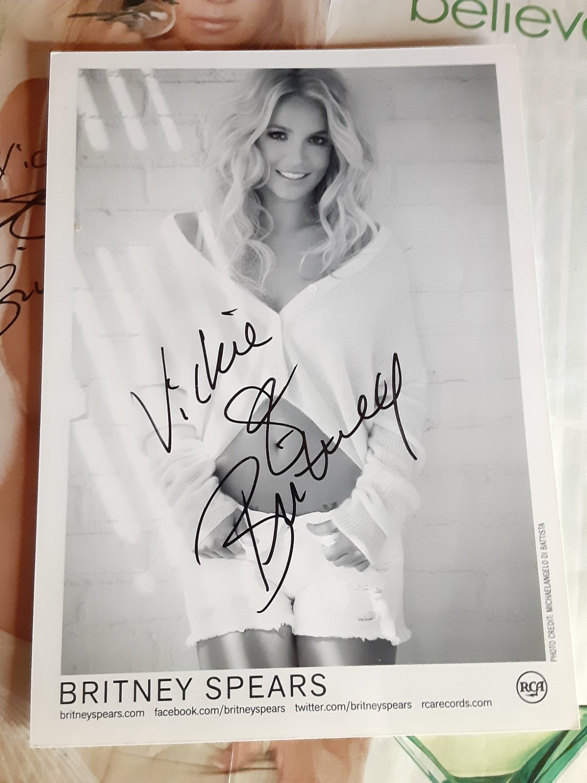 BRITNEY SPEARS SIGNED 5X7 PHOTO AUTOGRAPH | eBay