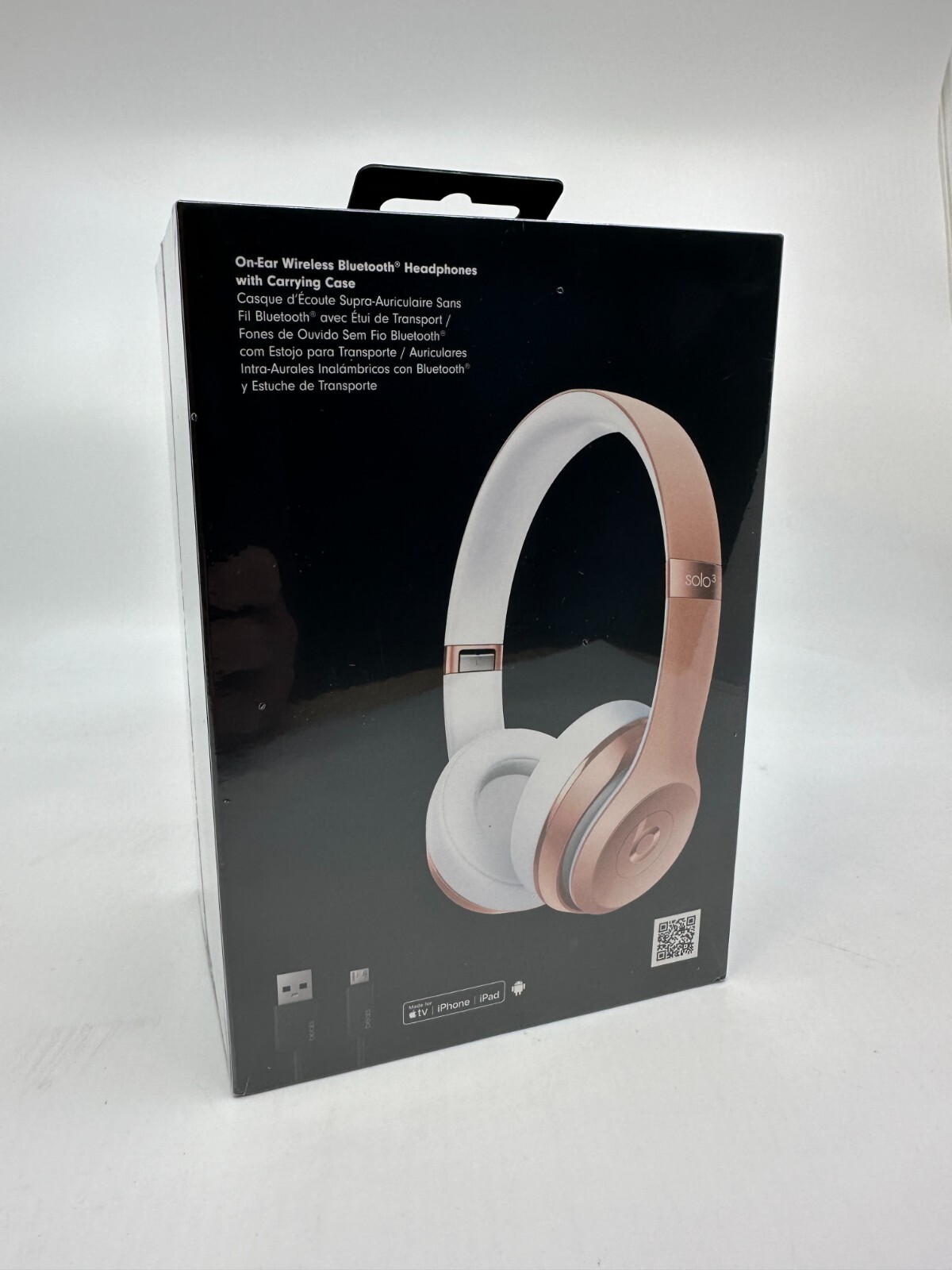 NEW Beats Solo3 Wireless On-Ear Headphones with Apple W1 - Rose Gold - Free Ship