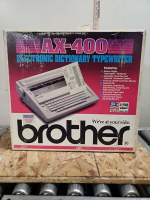 RARE FACTORY SEALED NEW - Brother AX-400 Portable Electronic Typewriter