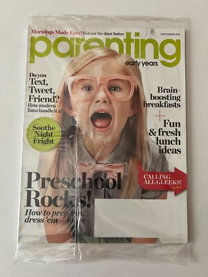 PRESCHOOL ROCKS * LUNCH September 2011 PARENTING MAGAZINE NEW * PARTIALLY SEALED