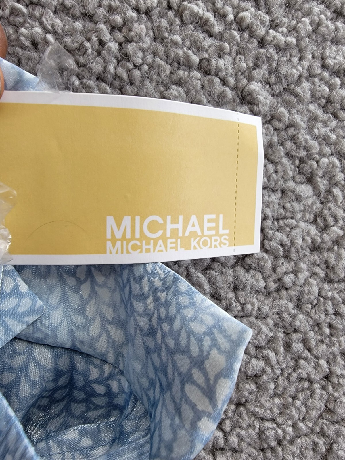 MICHAEL Michael Kors Petal Wide Leg Pants Women's L Chambray Zip Hook & Bar - Picture 15 of 16