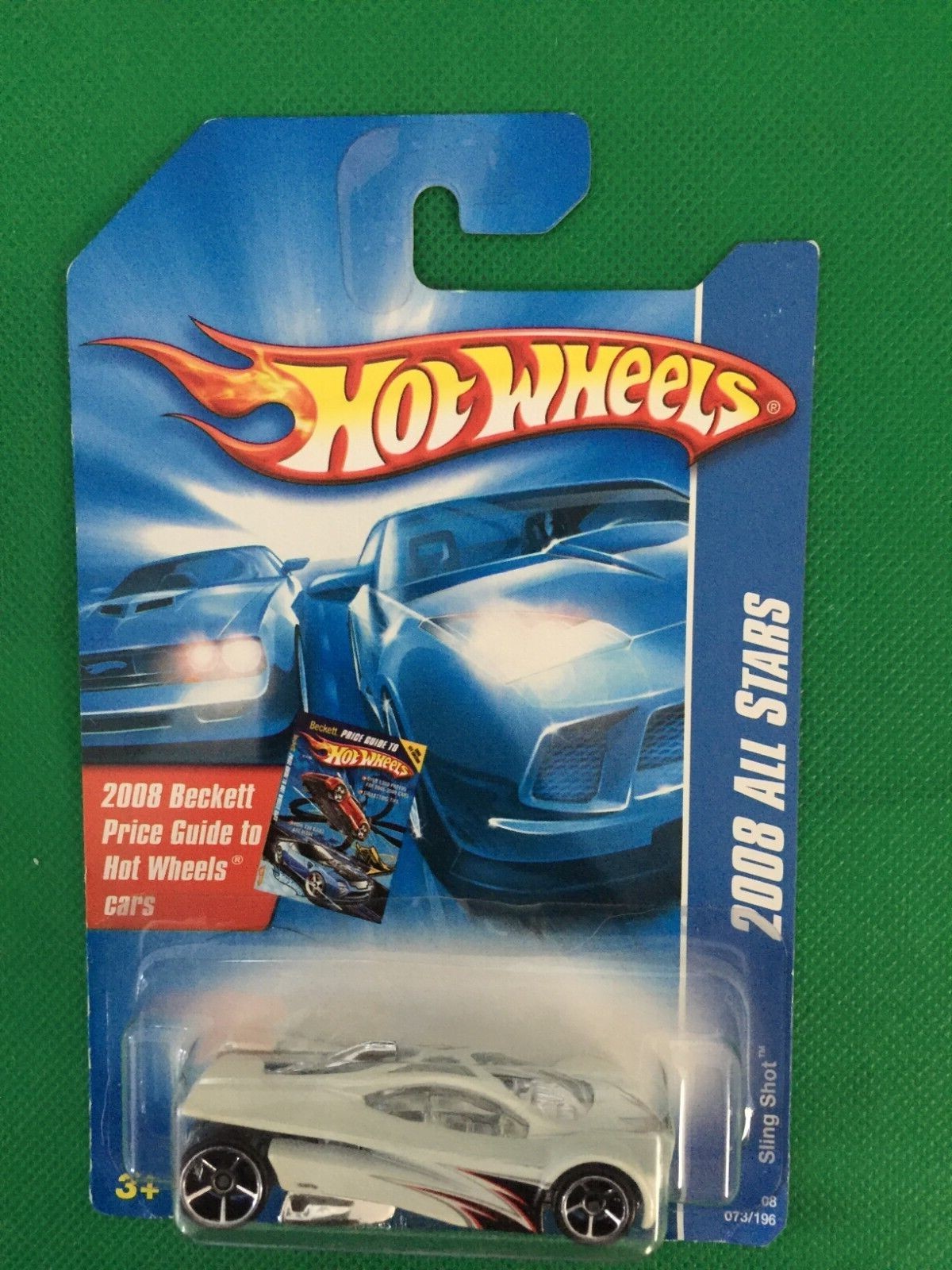 2008 Hot Wheels #73 All Stars SLING SHOT white Wheels B161