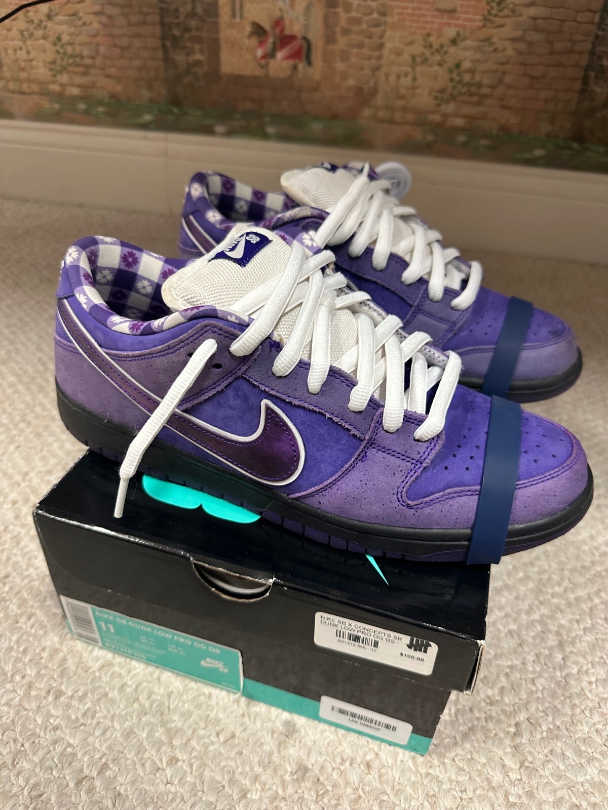 Size 11 - Nike SB Dunk Low x Concepts Purple Lobster 192499095893