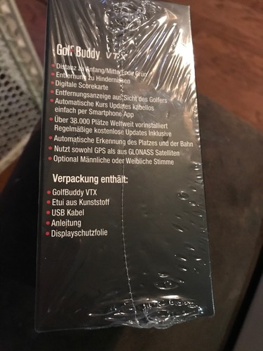 Golf Buddy VTX Handheld Golf The Most Advanced Talking Handheld GPS - NEW