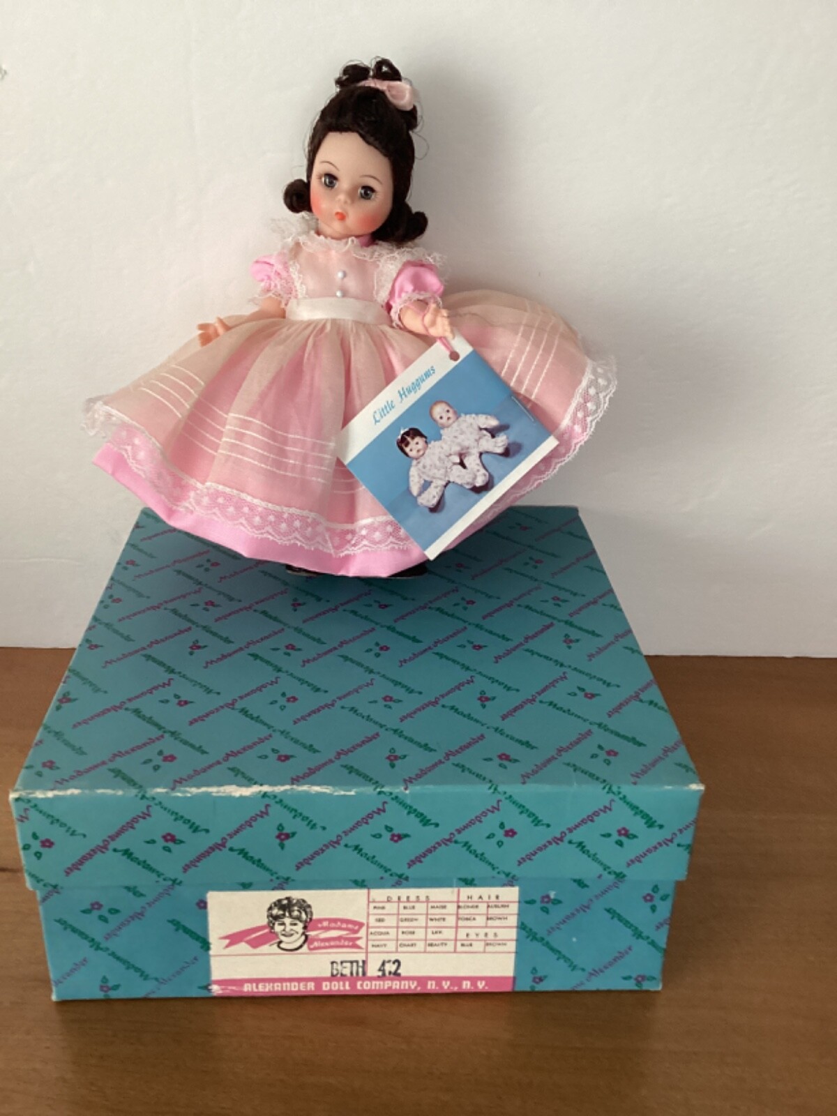 Madame Alexander 8" Beth #412 Vintage Doll With Original Box and Tag