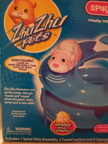NIB - New ZHU ZHU PETS SPIRAL SLIDE & RAMP,  CEPIA 2008