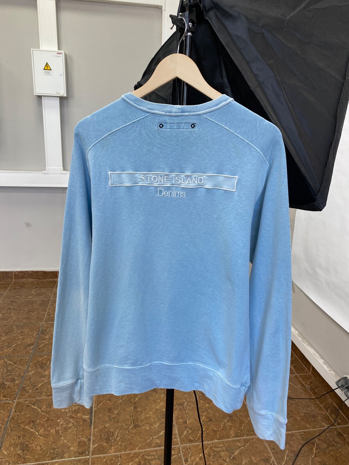 Vintage 90s Stone Island Denim Sweatshirt Y2K Rare Retro Vintage 90s Stone Island Denim Sweatshirt Y2K Rare Retro