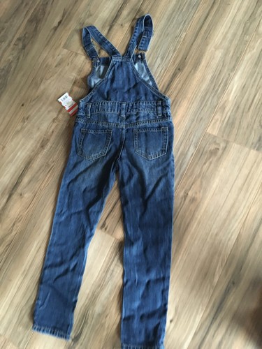 New With Tags Cat & Jack Girls 6/6x Sz Small Jean Denium Overalls