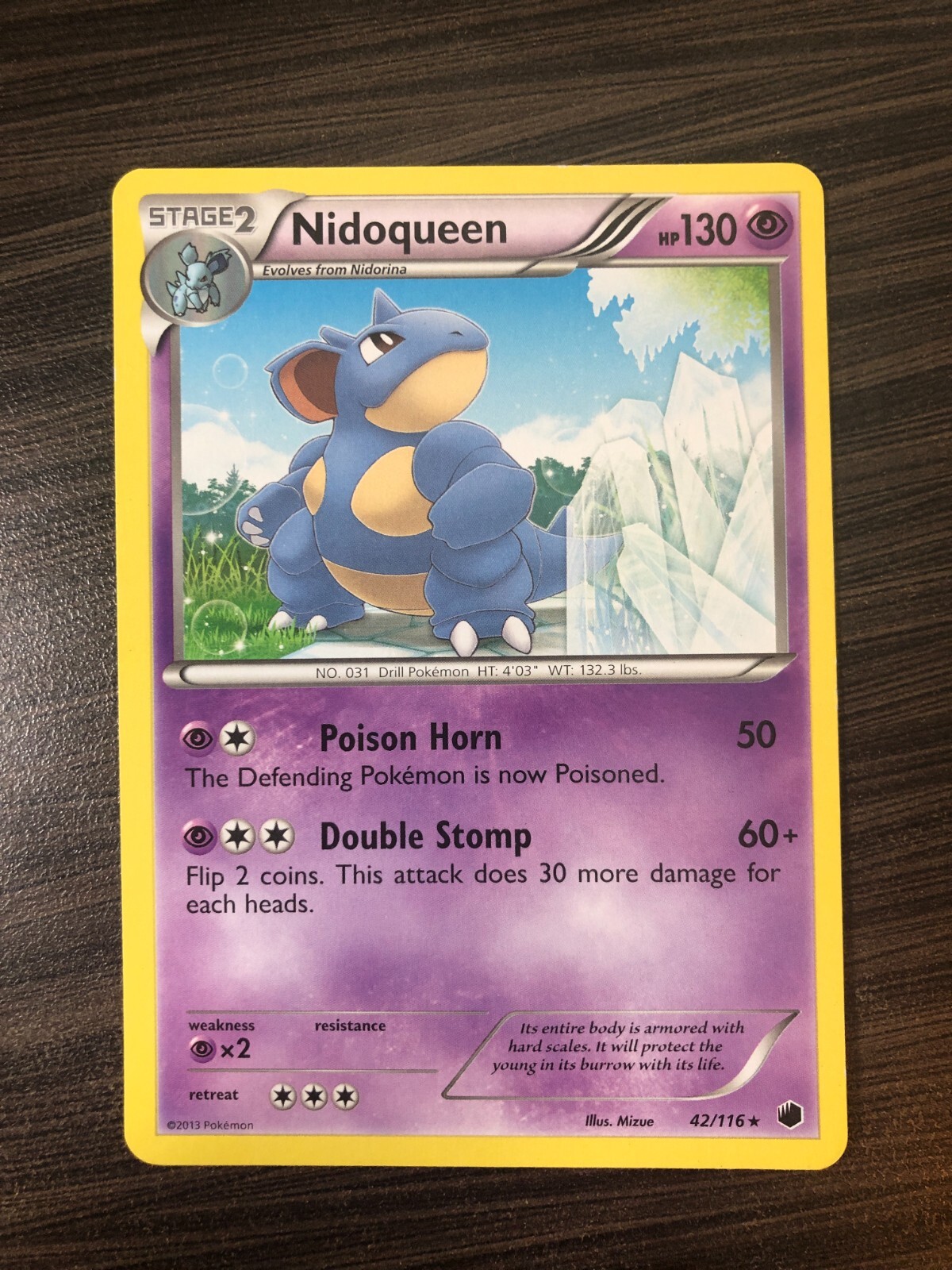 SEE PICTURES Nidoqueen 42/116 Plasma Freeze Rare Pokemon