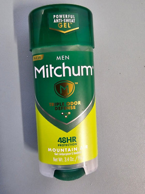 2 PACK Mitchum Gel Anti-Perspirant Deodorant, Advanced Control, Mountain Air