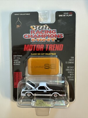 Racing Champions Mint Motor Trend Edition #96 1986 Chevy El Camino White 1/64