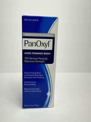 PanOxyl Acne Foaming Wash - 5.5oz 10% Benzoyl Peroxide 7/25