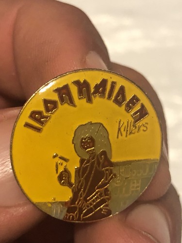 Iron Maiden Pinback Enamel Pin New Old Stock