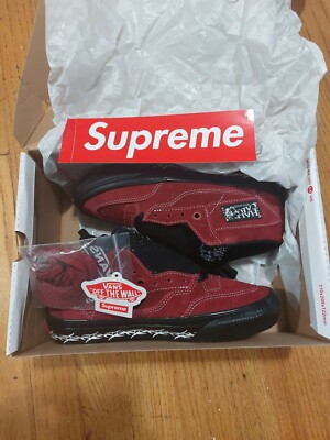 Supreme  Vans Skate Half Cab  TRIBAL BURGUNDY/B  Size 6M SOLD OUT