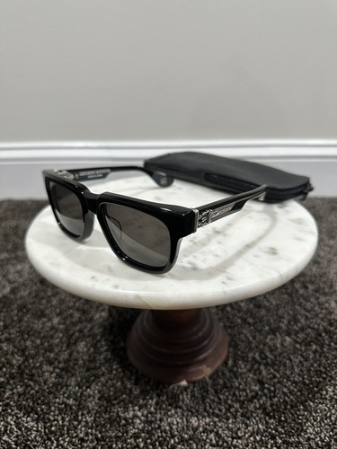 Chrome Hearts Box Officer Silver Dagger Black Sunglasses | eBay
