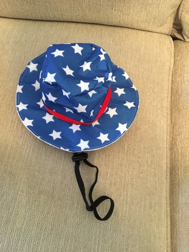 Dog Costume size M red white blue stars & stripes outfit