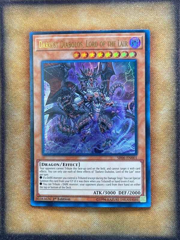 Yugioh Darkest Diabolos, Lord of the Lair SR06-EN001 Ultra Rare 1st Ed NM