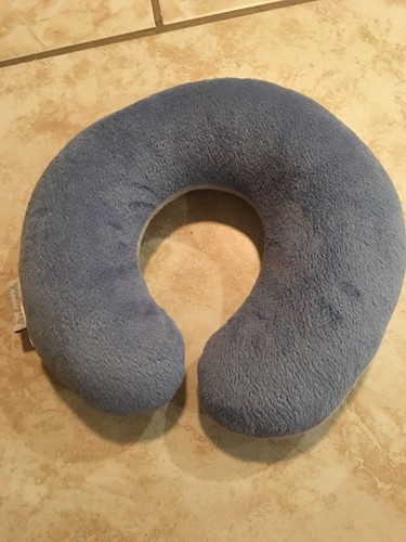 Blankets & Beyond Blue Gray Fox Toddler Neck Roll