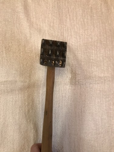 Antique Meat Tenderizer Hammer.. Look!