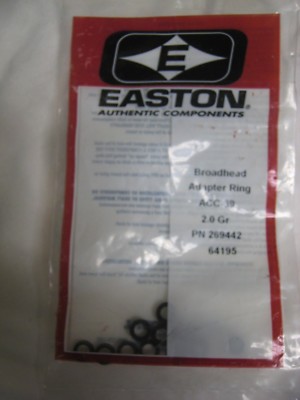 2 DZ  EASTON BROADHEAD ADAPTER RINGS FOR ACC-39 ARROW SHAFTS HUNTING OR TARGET