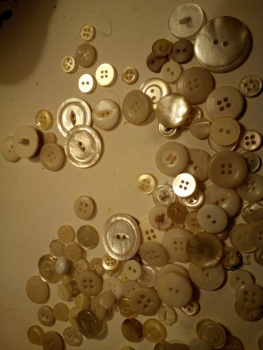 Misc Buttons White And Off-white, and some Mixed Colors.
