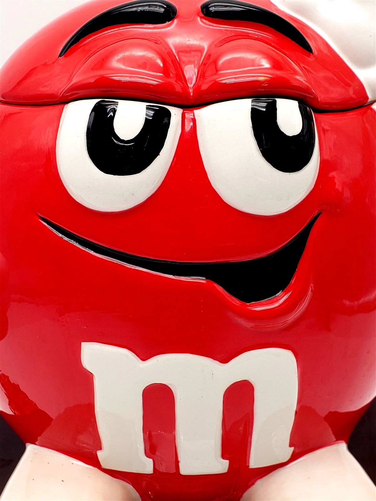 M&M Red Ceramic Cookie Treat Jar - Benjamin & Medwin | eBay