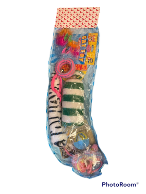 Blue Cardinal Cat Toy Holiday Stocking Christmas Catnip Tail XL Sock Butterfly +
