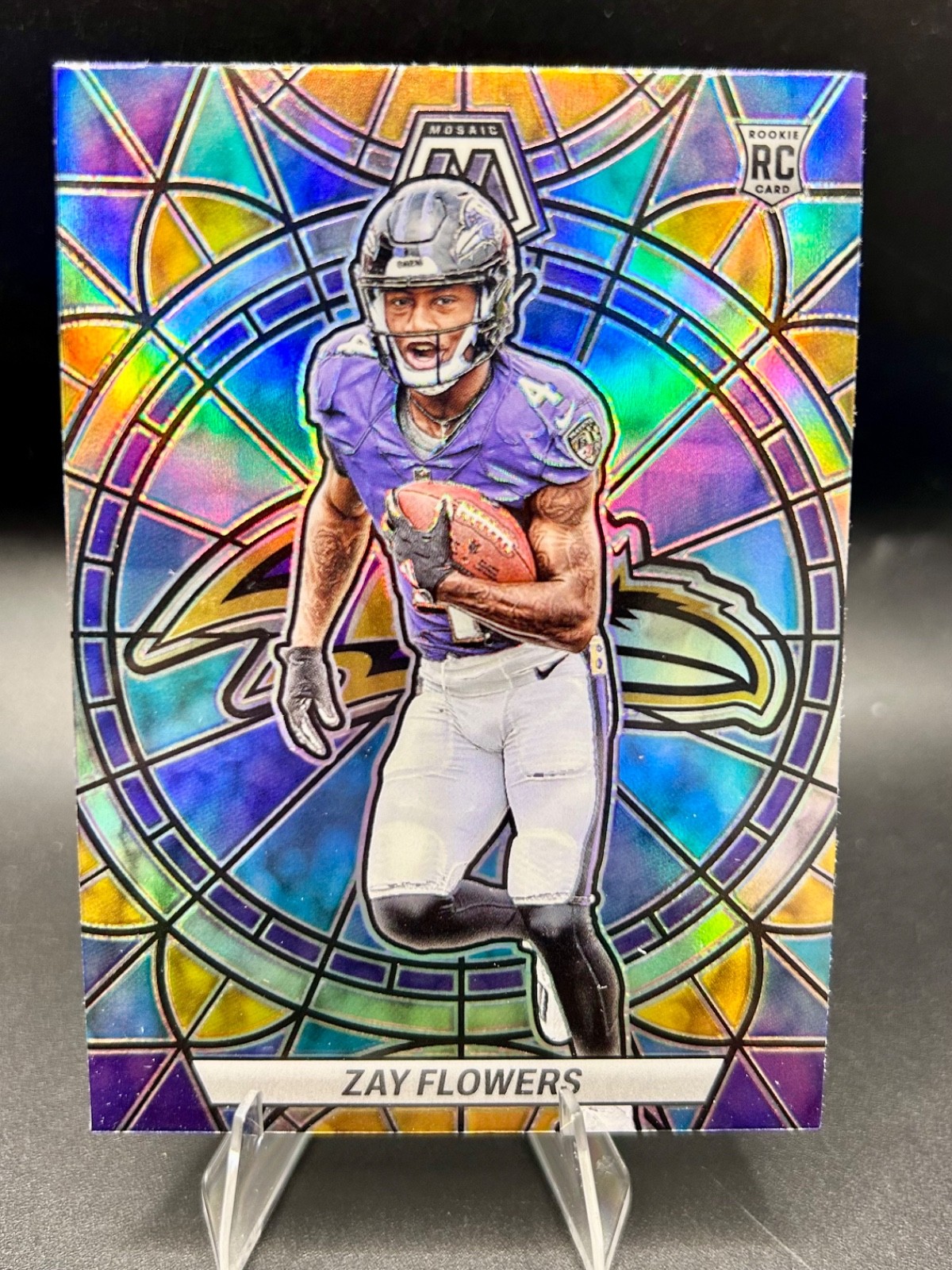 2023 Mosaic Zay Flowers Stained Glass RC Rookie #SG-30