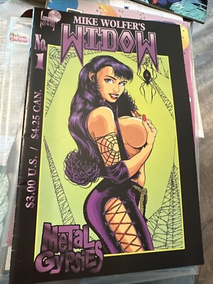 MIKE WOLFER S WIDOW -METAL  GYPSIES NO. ONE  Comic -1995 NM