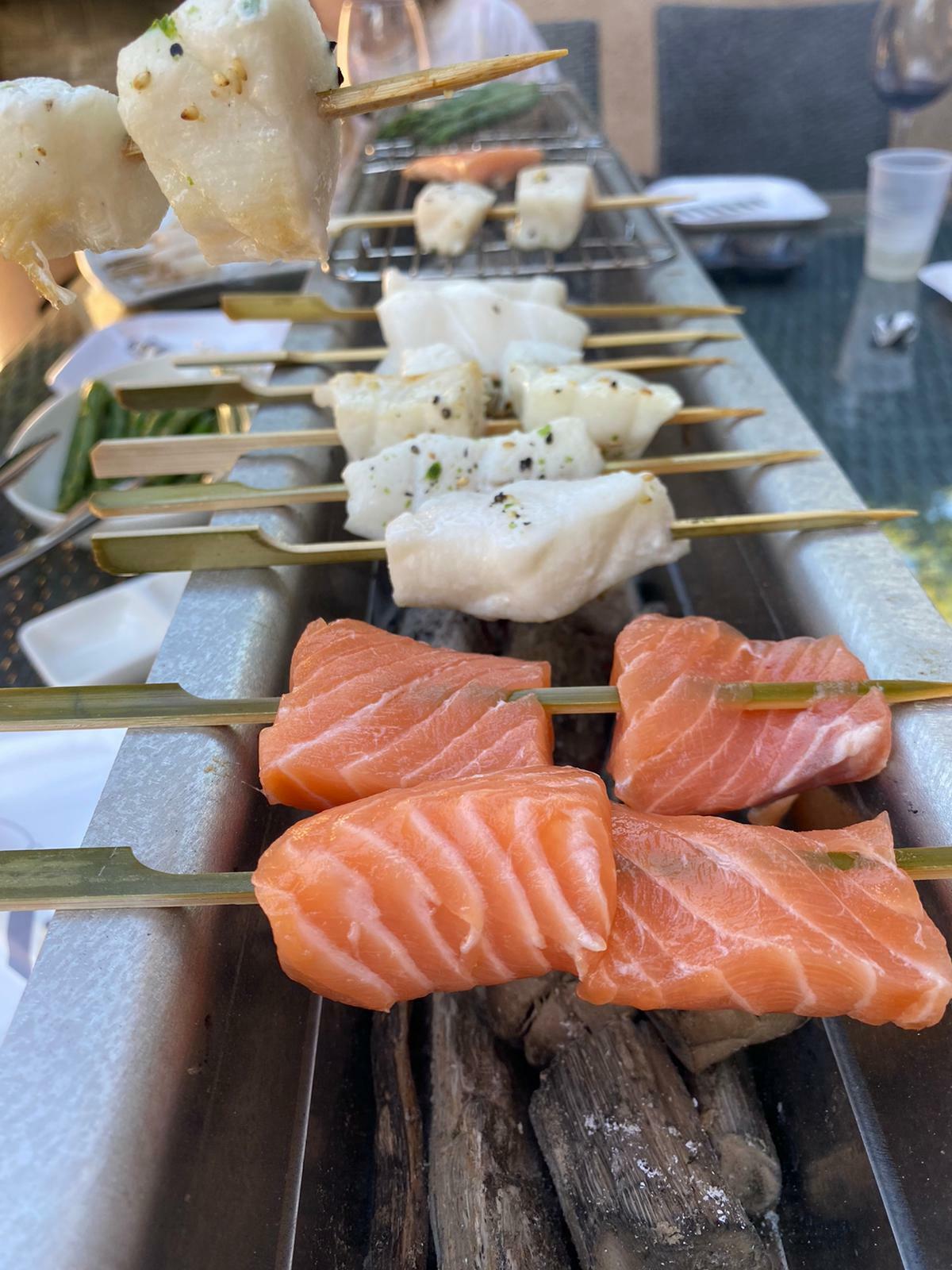 Yakitori Charcoal Grill, For Japanese Style bbq grilling 36" Stainless Steel 