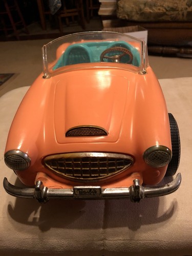 Vintage c.1962 Mattel BARBIE Pink Convertible AUSTIN HEALEY Roadster Car Item 08