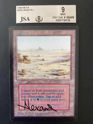 Mtg Beta Badlands | Magic The Gathering | Mint | Signed Mtg Beta Badlands | Magic The Gathering | Mint | Signed
