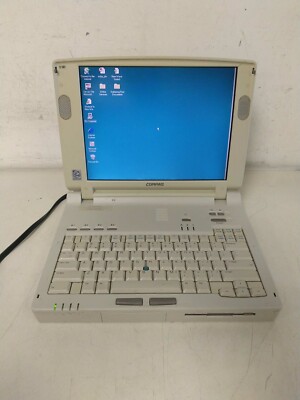 VINTAGE COMPAQ ARMADA 7370DMT 96MB RAM 4GB HDD LAPTOP COMPUTER *Powers ON!