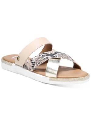 Женские босоножки CIRCUS BY SAM EDELMAN бежевого цвета на танкетке Snake Lenea, 7 м