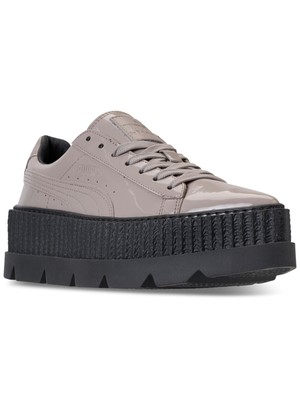 

PUMA Womens Grey Comfort Treaded Creeper Pointy Toe Athletic Sneakers, Серый, 36627002