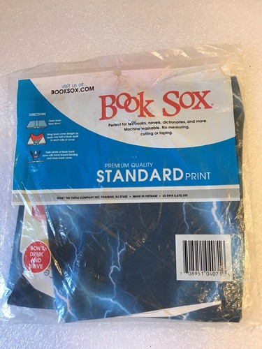 Lightning Bolt Print Stretch Fabric Book Sox Cover Standard Size New Rare