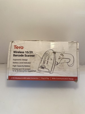 Tera 1D/2D and QR Wireless or Wired Barcode Scanner Compact Plug Model D5100