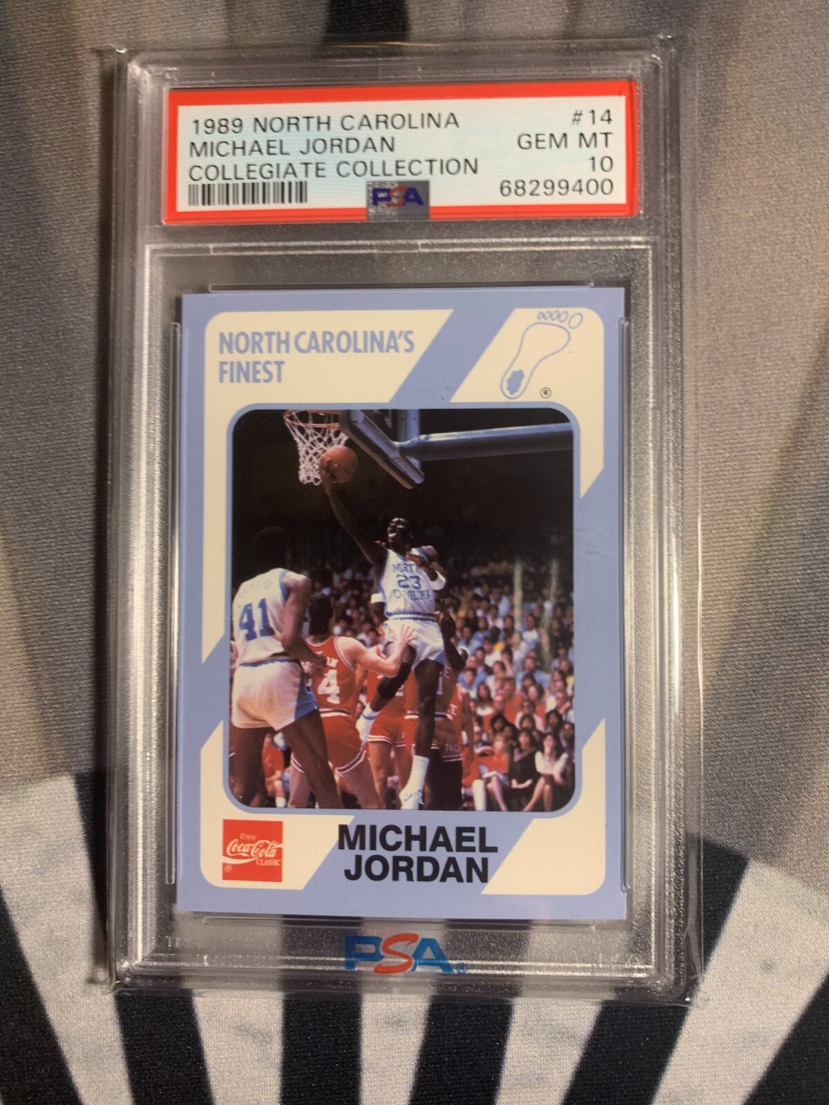 マイケルジョーダン　ノースカロライナ　PSA10 UNC JORDAN PSA 10 1989 North Carolina Michael Jordan #14 | eBay