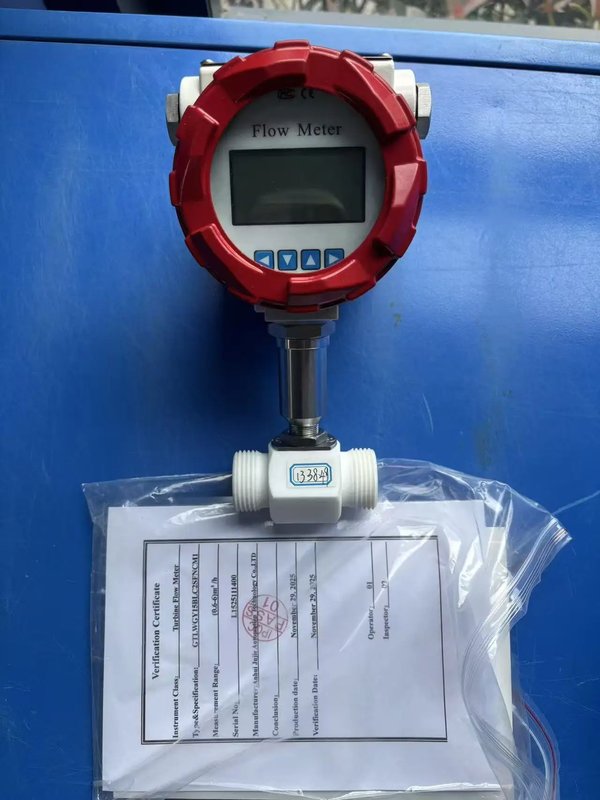 Anti-corrosion Turbine Flowmeter Acid and Alkali Resistant Liquid Water Flow Sen