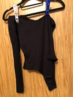 NEW PRETTY LITTLE THING BODYSUIT SIZE 10. SLEEVELESS ON ONE SIDE