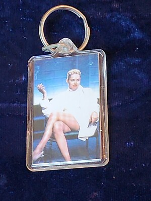 Vintage Basic Instinct Sharon Stone ''What Are You Gonna Do? Arrest Me'' Keychain