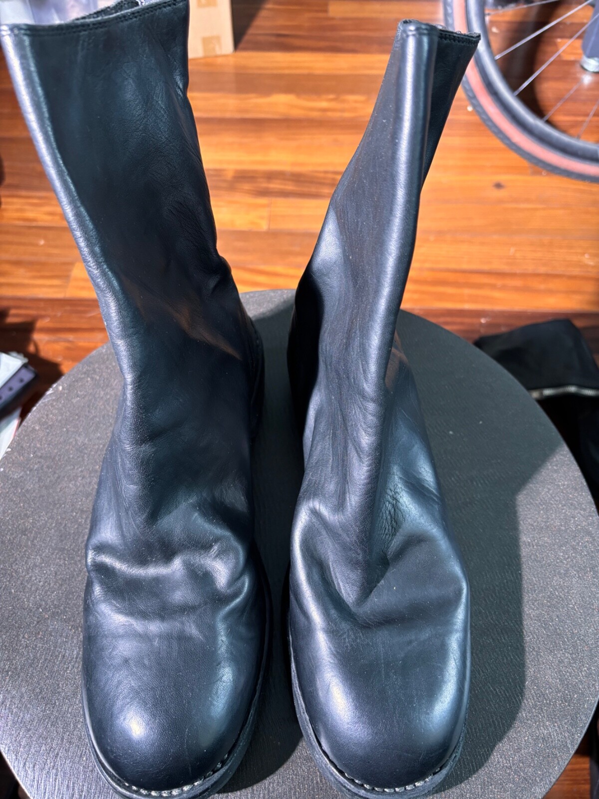 Authentic guidi boots，42 zipped ankle boots,black Zip | eBay