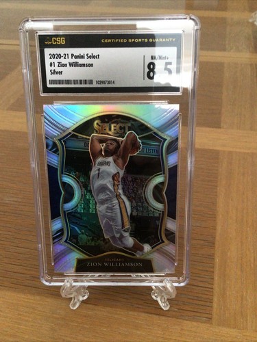 2020 Zion Williamson PSA 9 Mint Panini Select Silver Prizm
