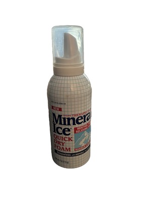 Mineral Ice Therapeutic Pain Relieving Quick dry foam 4. oz Pain Relief new