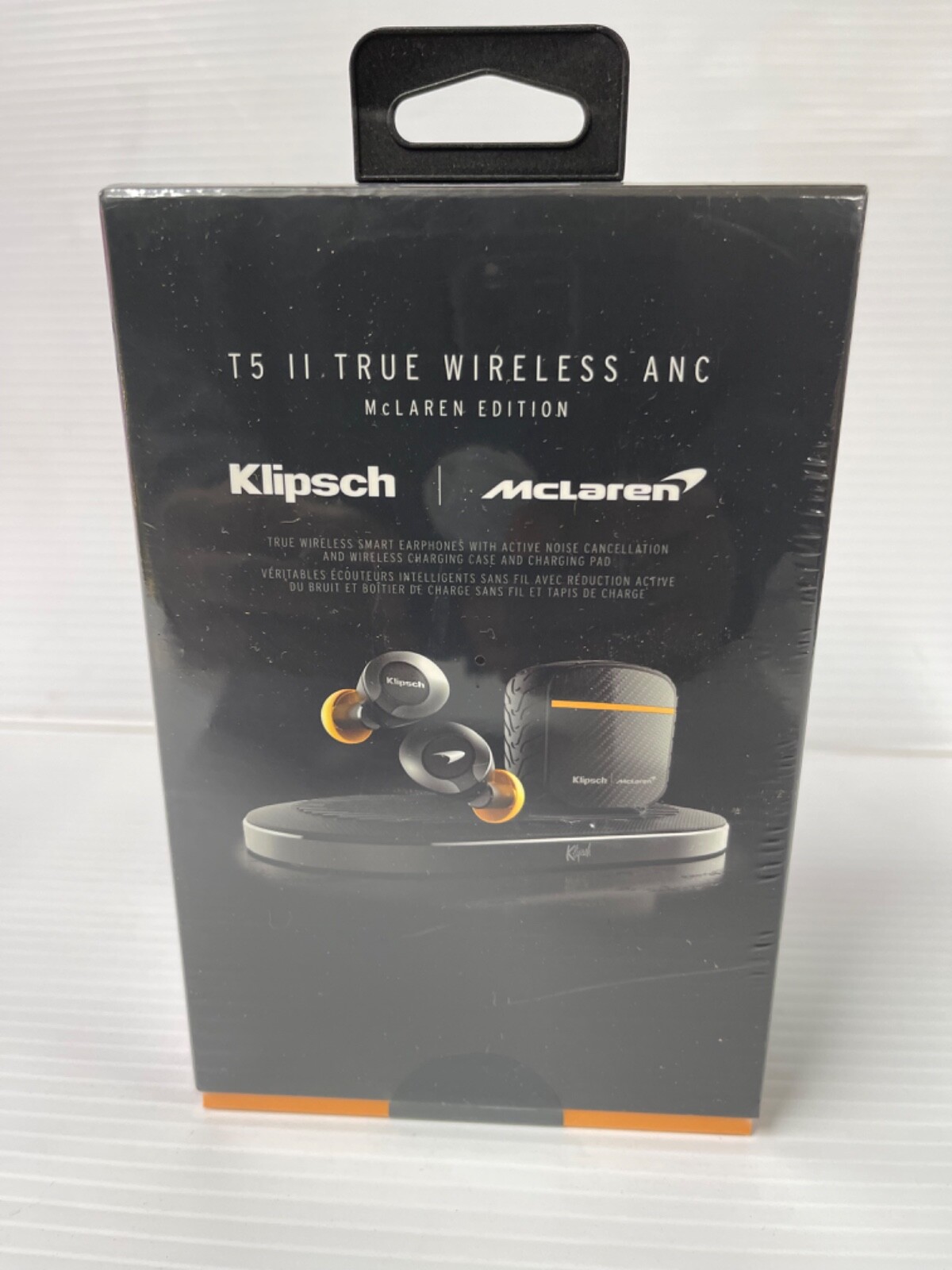 Klipsch T5 II True Wireless ANC (McLaren Edition) with wireless charging mat NEW Klipsch T5 II True Wireless ANC (McLaren Edition) with wireless charging mat NEW