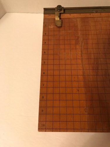 Vintage Ingento Paper Cutter No 3  10” X 10” With 12” Blade