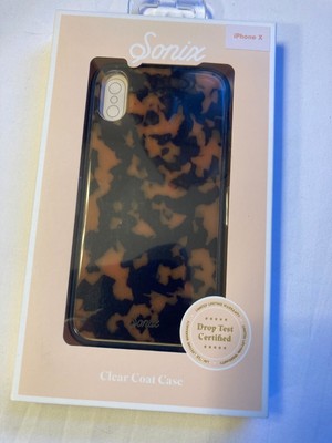 SONIX iPhone X; Hard clear-coat back-case; Leopard print; Gently used